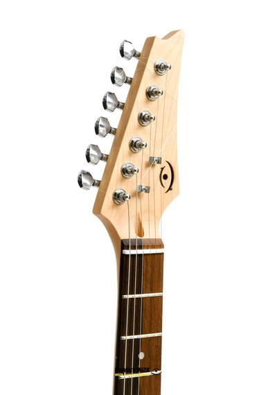 Elektro Gitar X Kasa Alev Custom Epoksi & Yıllanmış Ağaç Kişiye Özel Kırmızı Şeffaf