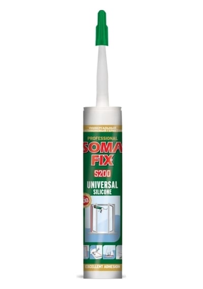 Siyah Somafıx Genel Amaçlı Asetik Silikon 320 Gr