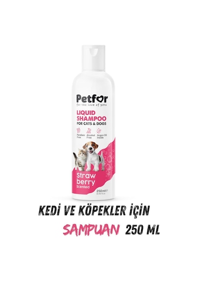Kedi Ve Köpekler İçin Çilekli Şampuan 250 Ml