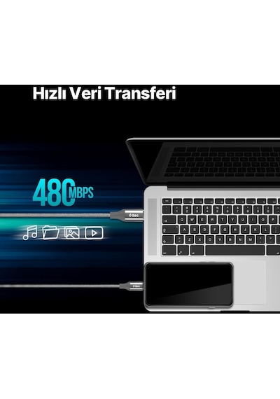 Ttec 100-2DK53UG 1.5 M 100W Type C Şarj Kablosu