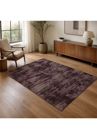 Kartela Halı Riva Halı Kaymaz Taban Makinede Yıkanabilir Halı Bordo - 120 X 180 Cm