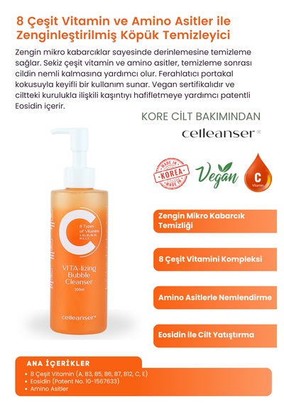 Celleanser Vita Lizing Bubble Cleanser 200 ML