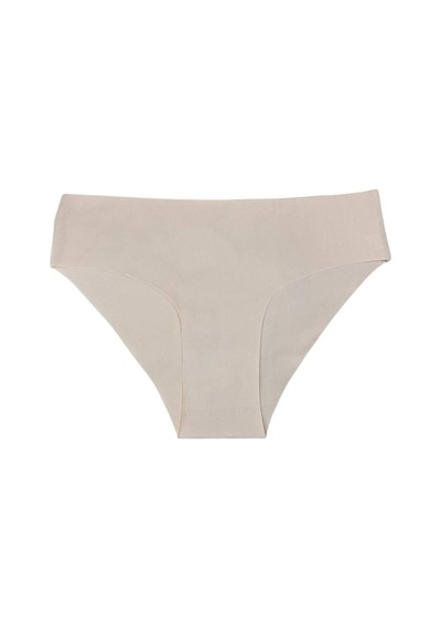 Kadın 3'lü Dikişsiz Lazer Kesim Iz Yapmaz Likralı Bikini Slip Külot Açık Beyaz