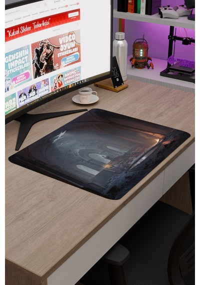 Split Fiction Kaymaz Dikişli Kauçuk Oyuncu Mousepad V5 - 48x40 Xl Gaming Mouse Pad Fare Altlığı