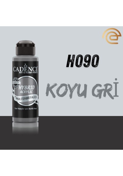 Cadence Hybrid Multisurface Akrilik Boya 120 Ml H090 Koyu Gri H-090 Koyu Gri