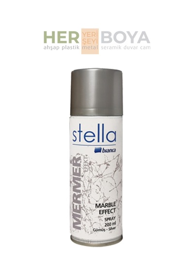 Mermer Efekt Sprey Boya Gümüş 200ml Gümüş
