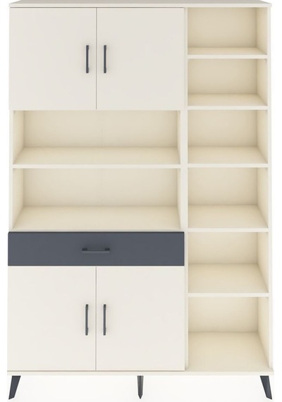 Arges Dolap 10 Raflı Tek Çekmeceli 4 Kapaklı 132x30x195 Aytaşı-aytaşı/antrasit Aytası/antrasıt Arges Dolap 10 Raflı Tek Çekmeceli 4 Kapaklı 132x30x195 Aytaşı-aytaşı/antrasit Aytası/antrasıt