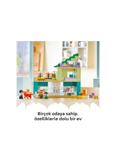 LEGO® DUPLO® Kasabası 3’ü 1 Arada Figürlü Modern Aile Evi 10470 -2 Yaş ve Üzeri Çocuklar için Aksesuarlar İçeren Yapım Seti (166P)