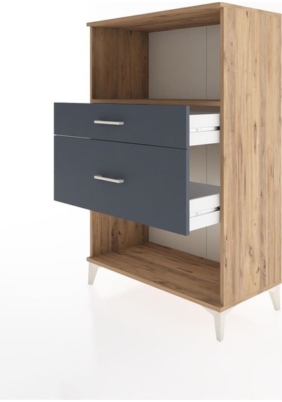 Hyperion Dolap Tek Raflı 2 Çekmeceli 88x44x134 Çam-antrasit Atlas Çam Hyperion Dolap Tek Raflı 2 Çekmeceli 88x44x134 Çam-antrasit Atlas Çam