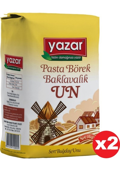Yazar Pasta Börek Baklavalık Un 2 x 2 KG