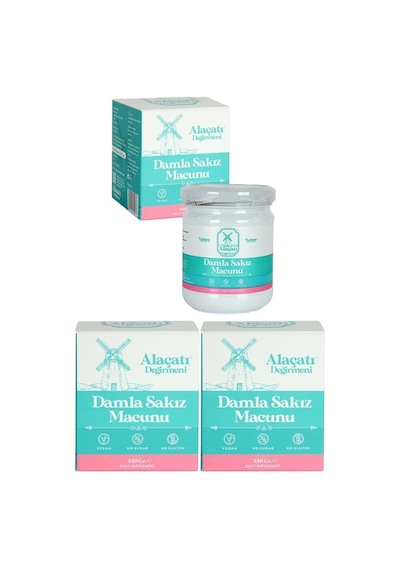 Alaçatı Değirmeni Damla Sakızlı Macun 3 X 240 Gr 3'lü Paket