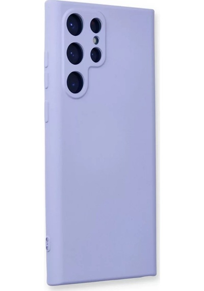 Newface Samsung Galaxy S24 Ultra Kılıf Nano İçi Kadife Silikon - Lila