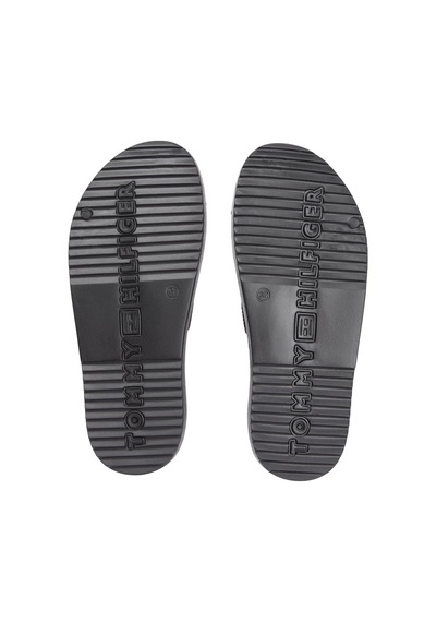 Tommy Hilfiger Kadın Light Double Strap Sandal Terlik Fw0fw08953bds Siyah