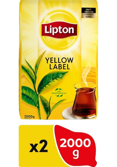 Lipton Yellow Label Dökme Çay 2000 Gr X 2 Adet