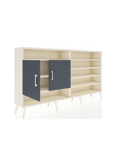 Arges Konsol 7 Raflı 2 Kapaklı 176x30x99 Aytaşı-antrasit Aytaşı-antrasit