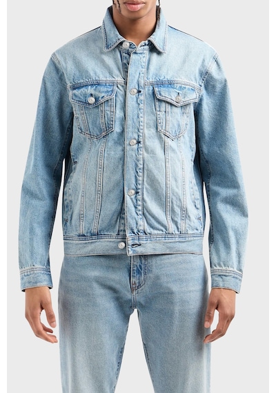Armani Exchange Erkek Kot Ceket 8nzbp4 Z2p1z 1500 Mavi Mavi