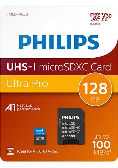 Philips Micro Sdxc Kart 128gb Class10 Uhs-ı U3 Adaptörlü