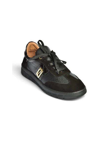 Fox Shoes Z555101061 Siyah Hakiki Süet Deri Spor Ayakkabı Sneakers
