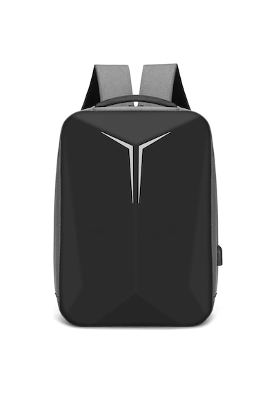 Laptop Sırt Çantası Usb Şarj Girişli İş Seyahat Su Geçirmez Notebook Apple Uyumlu iPad Ve Evrak Taşıma Çantası Gri Gri