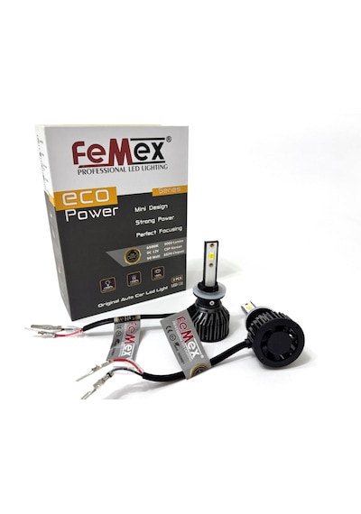 Yeni Eco Power H27 Şimşek Etkili Led Xenon Fanlı 50w 9000 Lumen