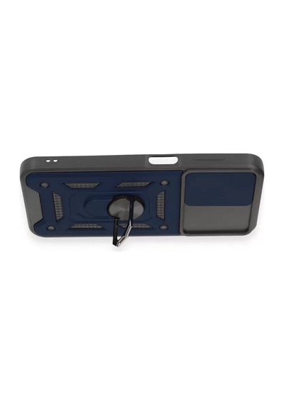 Newface Samsung Galaxy M14 5g Kılıf Pars Lens Yüzüklü Silikon - Lacivert