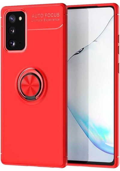 Samsung Uyumlu Galaxy Note 20 Kılıf Yüzüklü Magnetli Ravel Case