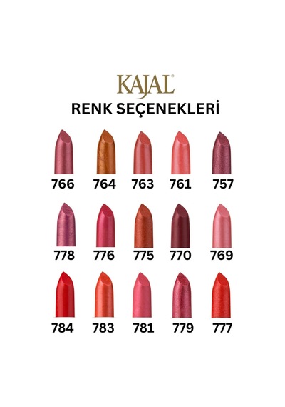 Kajal Bordo Gül Ruj & Mulberry Lipstick 766 Bordo Gül