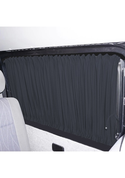 Pandami Mercedes Sprinter W907 Orta 2018+ Uyumlu Füme Raylı Oto Perde Takımı