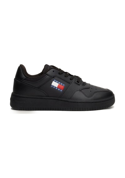 Tommy Hilfiger Tjw Retro Basket Ess Siyah Kadın Sneaker Siyah