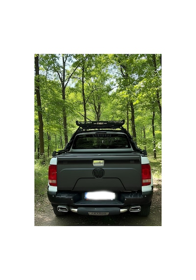 Volkswagen Amarok 2010-2016 Arka Bagaj Kapağı Kaplama Yazisiz Mat Siyah Arka Kapak Koruma