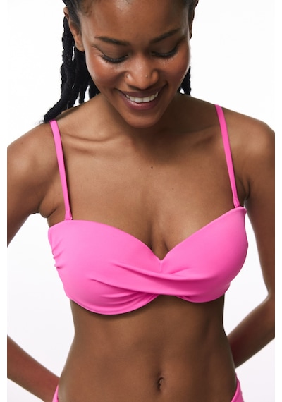 Penti Pembe Straplez Cup Toparlayıcı Balenli Straplez Bikini Üstü