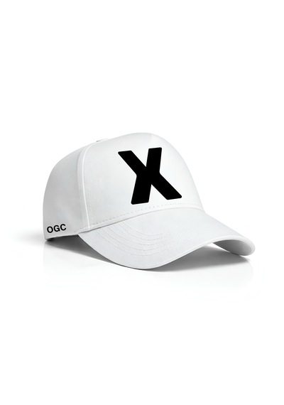 Ogc X Harfi Unisex Şapka Beyaz