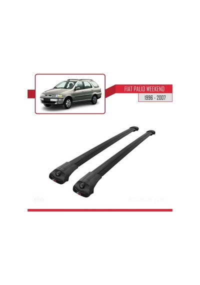 Fiat Palio Weekend 1996-2007 Arası İle Uyumlu Ace-1 Ara Atkı Tavan Barı Siyah