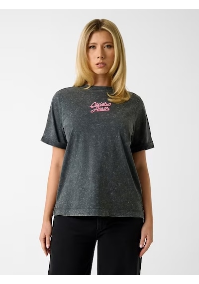Guess Jersey Oversize Fit Kadın T-shirt W6gı16k3036 Antrasit Guess Jersey Oversize Fit Kadın T-shirt W6gı16k3036 Antrasit