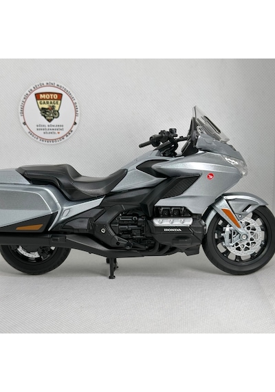 Honda Goldwing Dct Gri 1:12 Diecast Motosiklet Model Lisanslı Metal Maket Oyuncak & Biblo