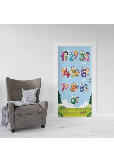 Kapı Giydirme Kapı Sticker Folyosu Rakamlar