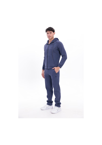 Rowinger 3 İplik Kalın Dokulu Parçalı Görünümlü Kapüşonlu Tam Fermuarlı Erkek Sweatshirt İndigo Rowinger 3 İplik Kalın Dokulu Parçalı Görünümlü Kapüşonlu Tam Fermuarlı Erkek Sweatshirt İndigo