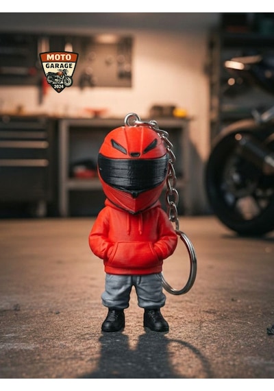 3d Baskı Kırmızı Motosiklet Anahtarlık Motor Aksesuar Motor & Motosiklet Tutkunlarına Özel