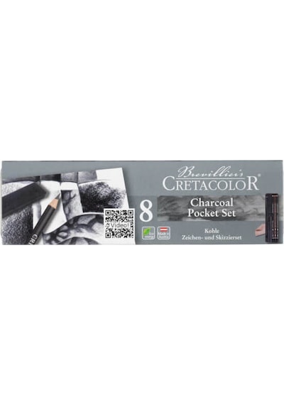 Cretacolor Charcoal Pocket Set 8 Parça Set 460 08
