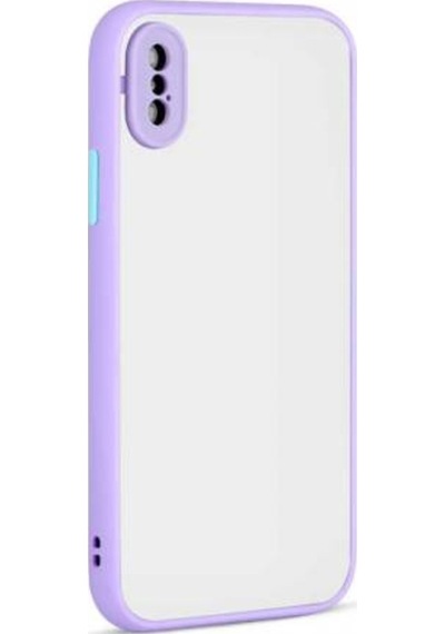 Apple Uyumlu iPhone X Kılıf Zore Hux Düğme Ve Kapak Zıt Renk Kılıf