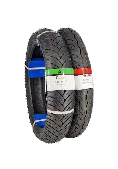 Motor Lastik 110/80-17 Ve 90/90-17 Tl Tubeless - Dubleks Takım