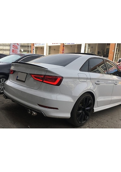 Audi A3 Sedan Bagaj Üstü Spoiler Piano Black