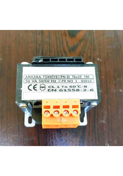 50w Trafo Giriş 220ac Çıkış 2x12 Klemensli