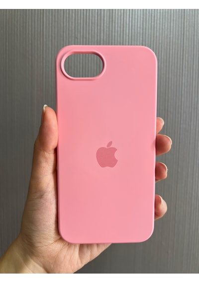 Apple Uyumlu iPhone 16e Logolu İçi Kadife Silikon Lansman Kılıf