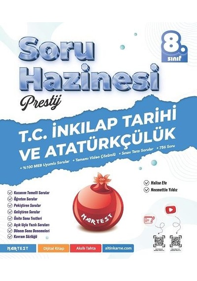 Nartest Yayınları 8.sınıf Soru Hazinesi Türkçe-matematik-fen Bilimleri-inkılap Tarihi Seti 4 Kitap