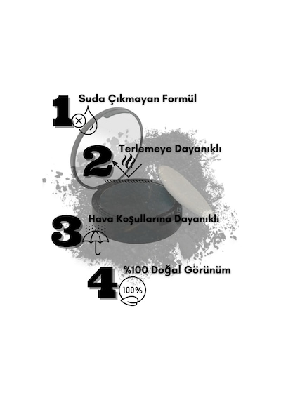 Topaxx Suya Dayanıklı Saç Dolgunlaştırıcı ve Seyrek Kapatıcı Saç Pudrası 14 G