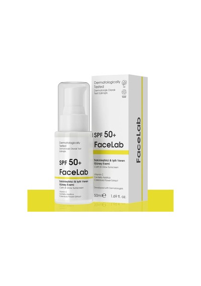 Sakinleştirici Ve Işıltı Veren C Vitamini Ve Centella İçerikli Spf 50+ Güneş Kremi