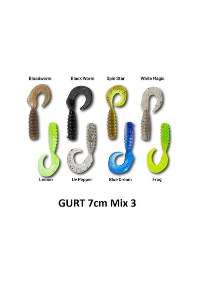 Hanfish Gurt 70 7cm Silikon Yem 8 Adet Mix 3