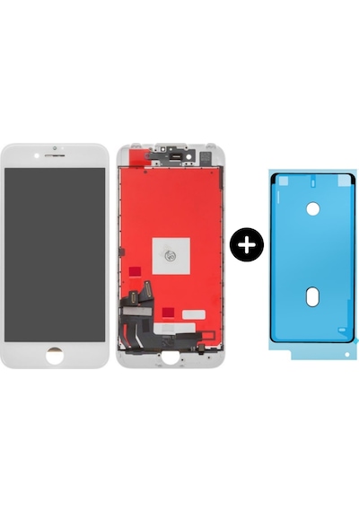 Apple Uyumlu iPhone 7 Servis Lcd Ekran Dokunmatik Beyaz + Sıvı Ve Toza Dayanıklılık Bandı