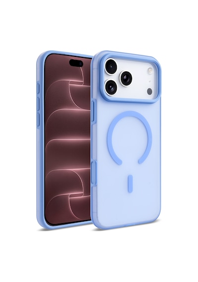 Apple İphone 17 Pro Max Kılıf M-safe Şarj Özellikli Kuin Kapak Mavi